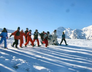 A peyragudes course de raquettes